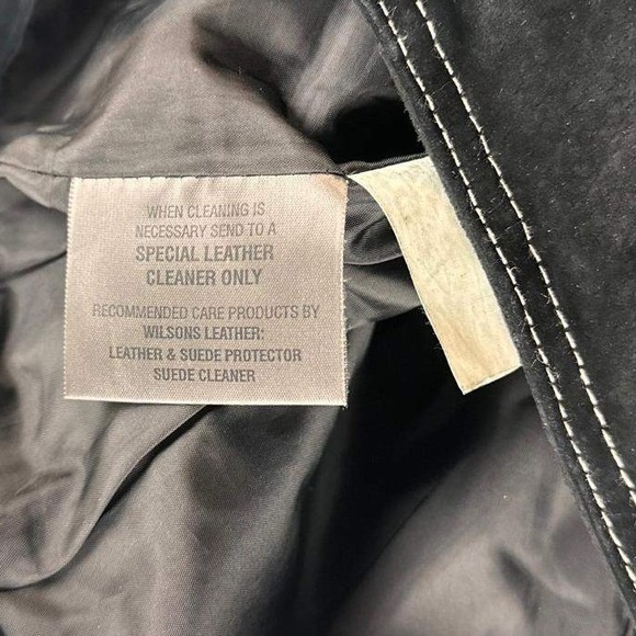 Vintage Wilsons Leather Maxima Pants Women 2 Black Suede Stitching Western Y2K - Picture 4 of 14